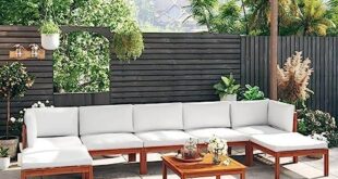 Transforming Our Patio: A Review of the 8-Piece Acacia Lounge Set