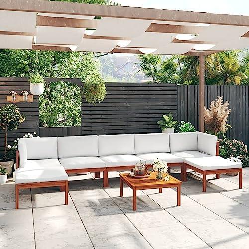 Transforming Our Patio: A Review of the 8-Piece Acacia Lounge Set