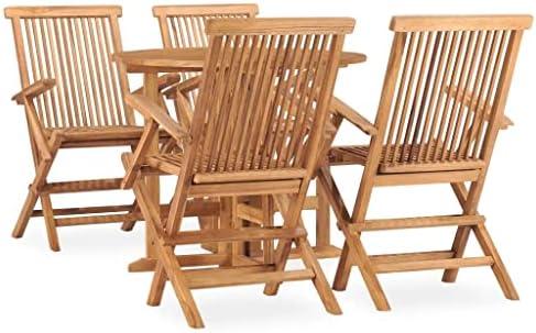 Transforming Our Patio: A Review of the Teak Folding Dining Set