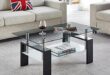 Stylish Elegance: Our Review of the MIYACA Glass Coffee Table