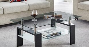 Stylish Elegance: Our Review of the MIYACA Glass Coffee Table