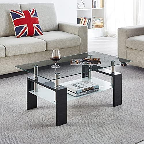 Stylish Elegance: Our Review of the MIYACA Glass Coffee Table