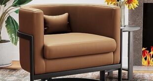 Discover Comfort and Style: Our Review of the Faux Leather Barrel Chair