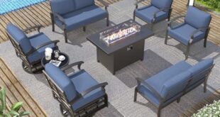 Exploring Comfort: Our Review of the Aluminum Patio Set & Fire Pit