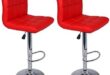 Stylish Comfort: Our Review of Legacy Decor’s Red Barstools