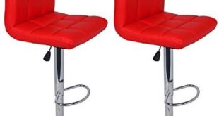 Stylish Comfort: Our Review of Legacy Decor’s Red Barstools