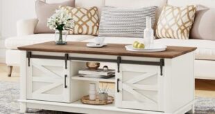 Transform Our Living Space with the Rustic Barn Door Coffee Table