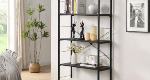 Elevate Our Space: A Review of eHemco’s Rustic 5 Tier Bookshelf