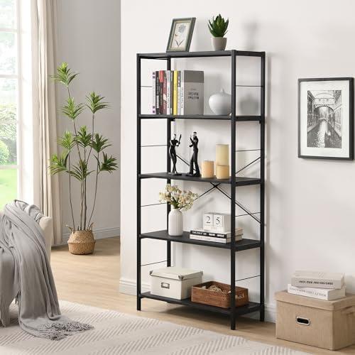 Elevate Our Space: A Review of eHemco’s Rustic 5 Tier Bookshelf