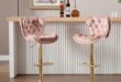 Spinning Elegance: Our Take on Haplized Velvet Bar Stools