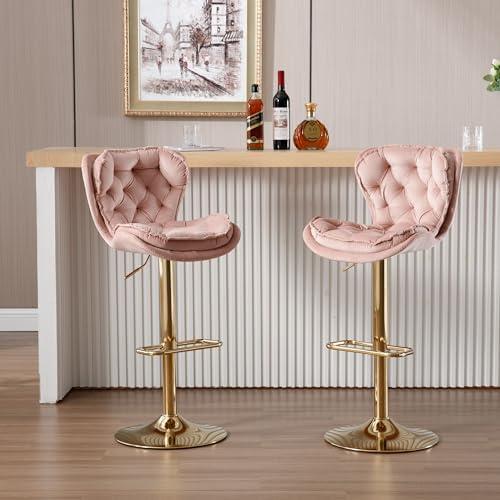 Spinning Elegance: Our Take on Haplized Velvet Bar Stools