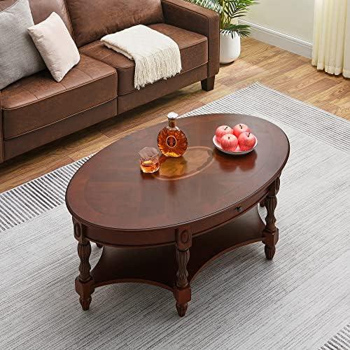 Transforming Our Living Room: A Review of LEEMTORIG's Oval Coffee Table