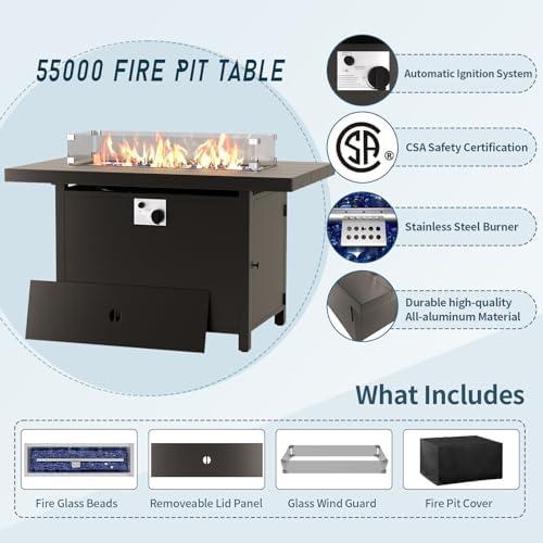 Exploring ⁤Comfort: Our Review of the Aluminum⁤ Patio Set &⁢ Fire Pit