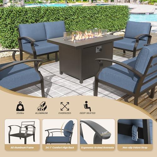 Exploring Comfort: Our Review of ⁤the Aluminum ⁢Patio ​Set ​& Fire⁤ Pit