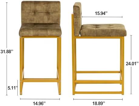 Elevate Our Space: Reviewing GIA's Luxe Green Bar Stools