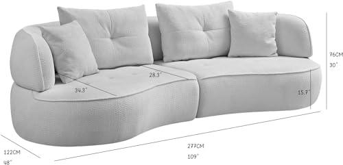 Exploring‌ Comfort: Our Review of the 135'' Curved Sectional Sofa