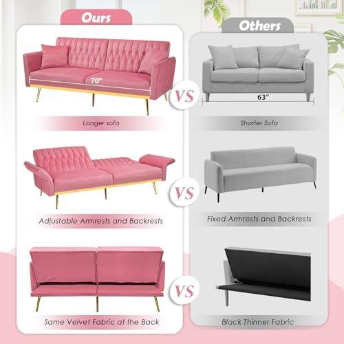 Cozy & ‍Chic: Our Review of ‍the Pink Tufted Velvet Sofa Set