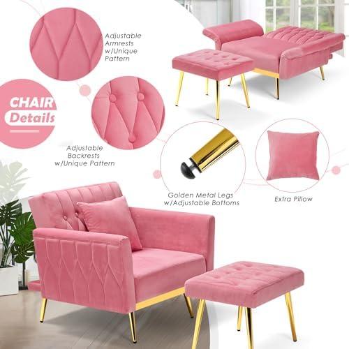 Cozy & Chic: Our Review of the Pink Tufted Velvet⁣ Sofa Set