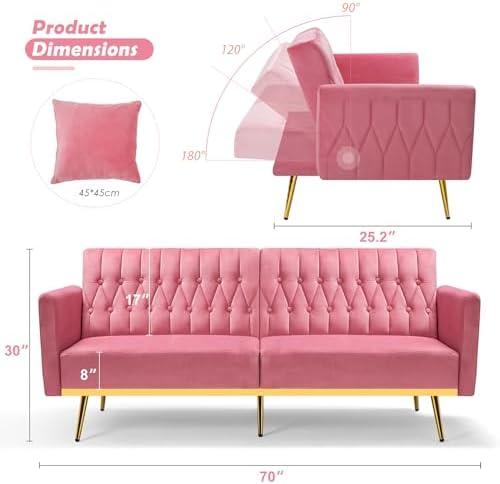 Cozy &‍ Chic: Our Review‌ of the Pink Tufted Velvet Sofa Set