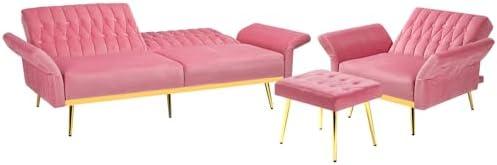 Cozy & Chic: Our Review of the Pink Tufted Velvet Sofa Set