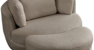 Stylish Soft Fabric Lounge Chair with Storage and Comfort