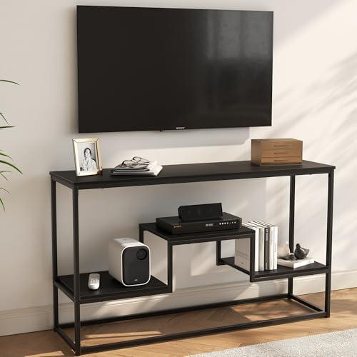 Versatile TV Stands with LED Lights and Storage Options