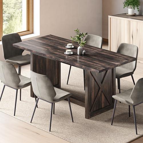 Elevate Dining with Modern Glass & Wood Table ⁣Designs!