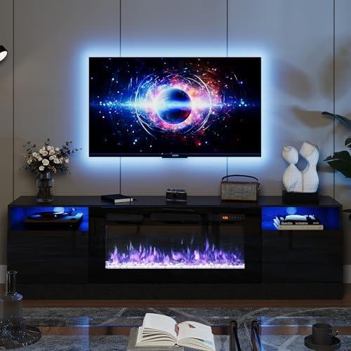 Sturdy TV Stand with Ample Storage and Modern Design