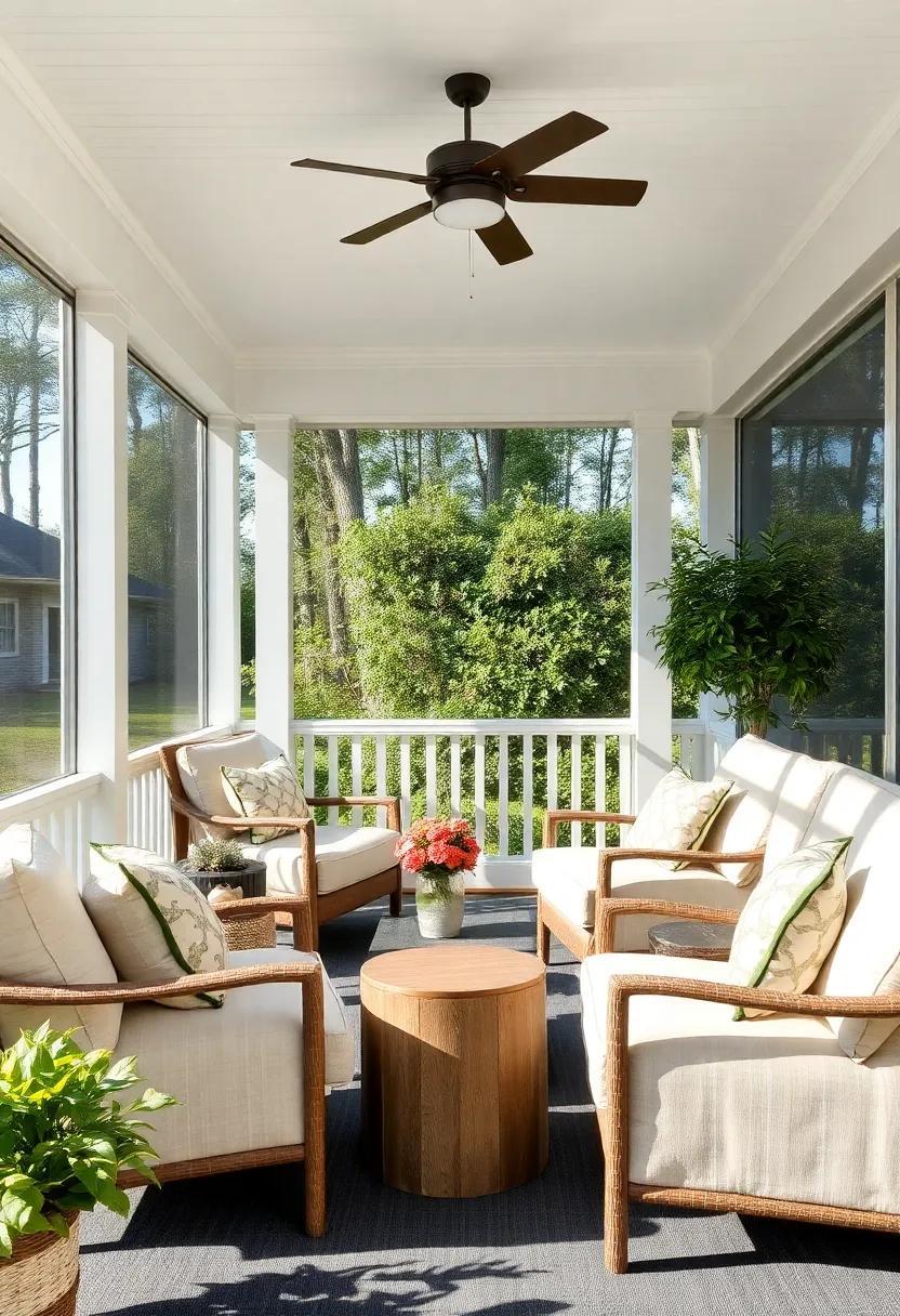 Embrace Outdoor Comfort: Transform Your Screened Porch with Cozy Seating