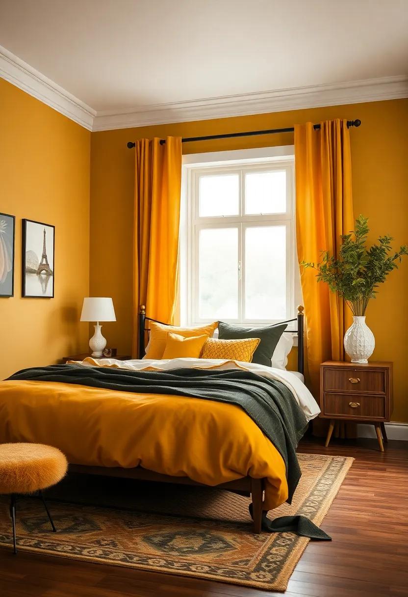 Muted‌ Retro Colors: Embracing ‌Mustard and Olive for a⁢ bold Statement