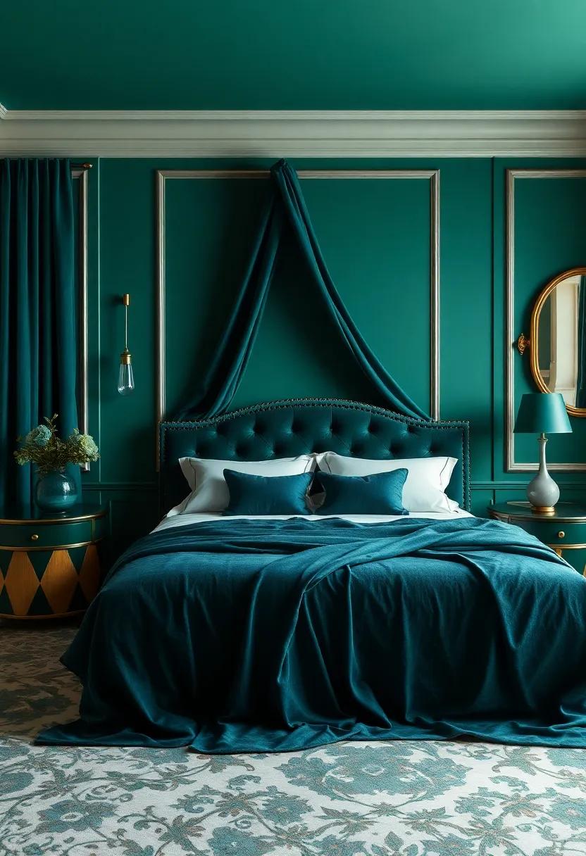 Rich‍ Jewel Tones:⁢ Deep Emerald and Sapphire to Evoke Luxury ⁣and ⁤Glamour