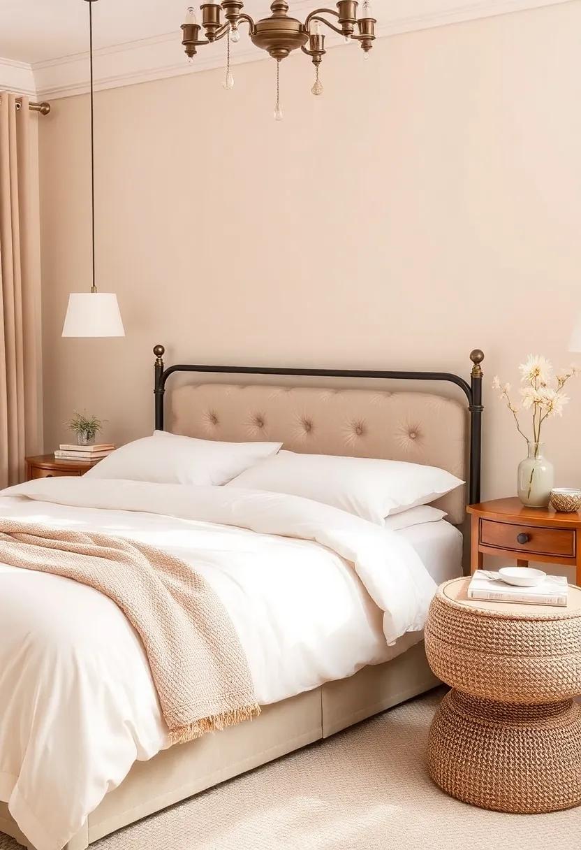 Timeless Neutrals: ‍Embracing Soft Beiges and Creams for a Serene Bedroom Atmosphere