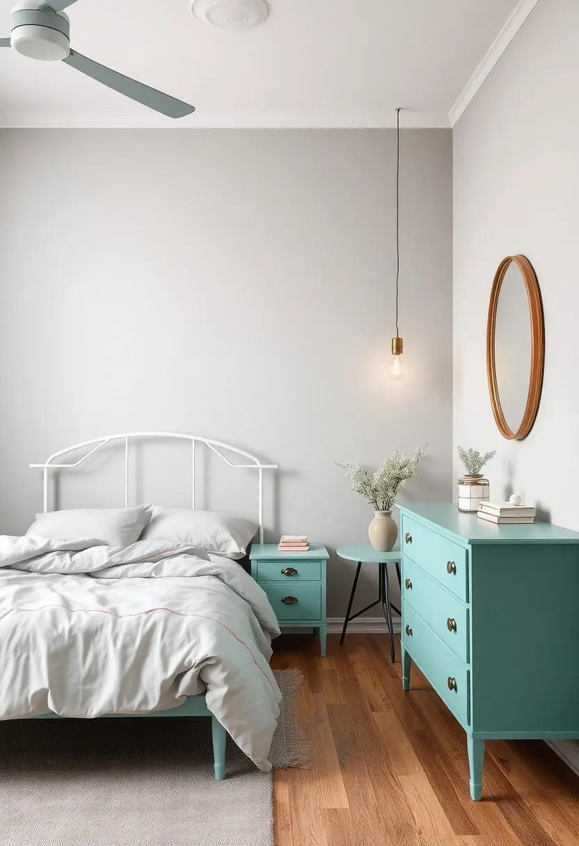 Vintage ‌Greys and⁣ Mints:​ A‌ Refreshing Palette ⁢with a Nostalgic​ Twist