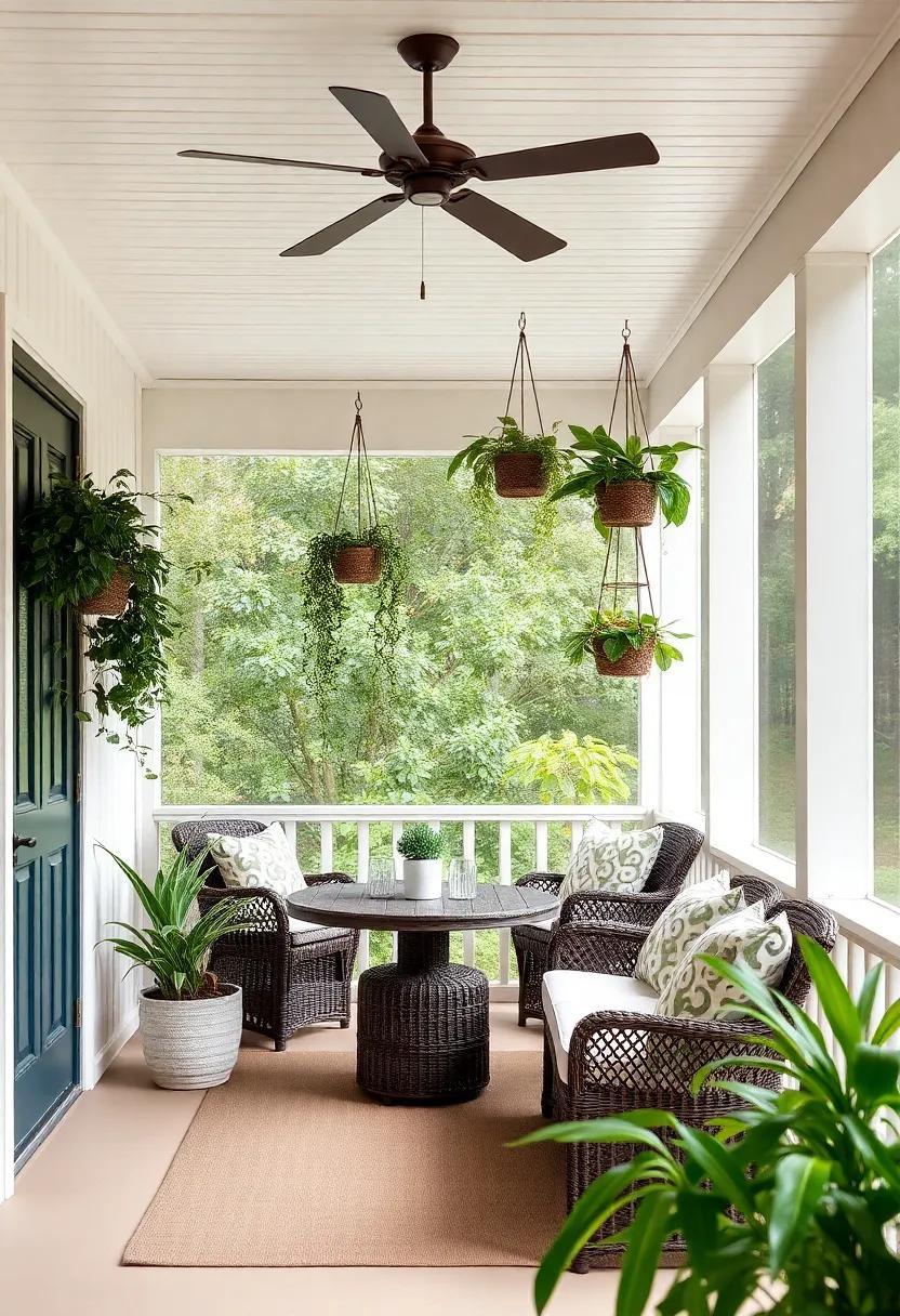 Elevate Your Screened Porch: Embrace Nature with Hanging Plants