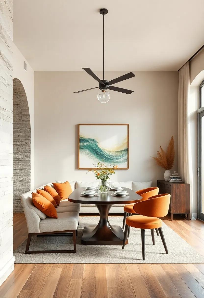 Create ⁤a Conversation Area: ‌Include ​a small seating nook‌ within your dining room for⁤ casual chats⁢ before or after meals, adding versatility to ​the space