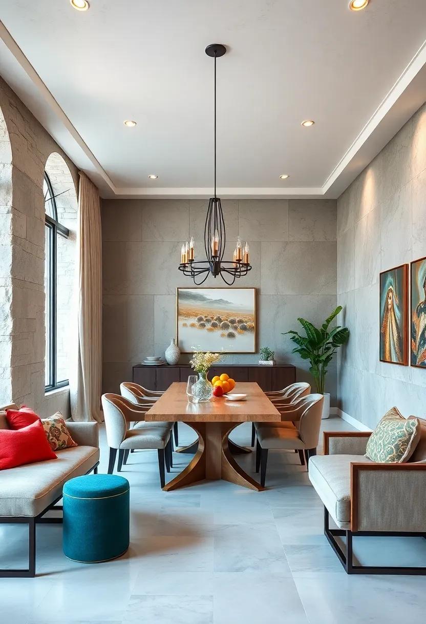 Establish Zones: If your dining ​room is part of a larger space, consider furniture placement that delineates⁢ the dining‍ area from other activities, creating a‌ harmonious flow