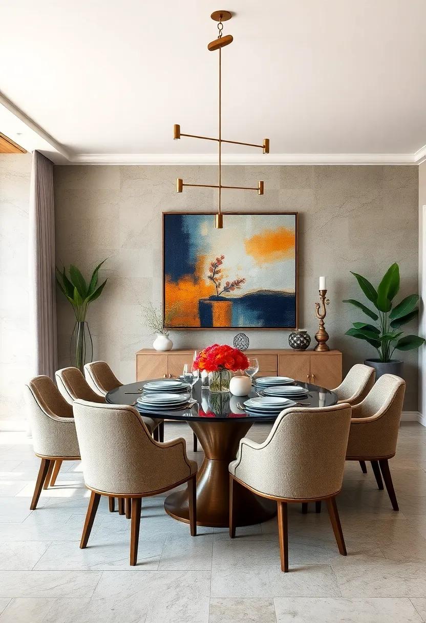 Incorporate Artwork: Hang ​captivating artwork to ‍add⁢ personality ⁣and spark conversation, making your ‍dining room‍ feel more curated and‍ inviting