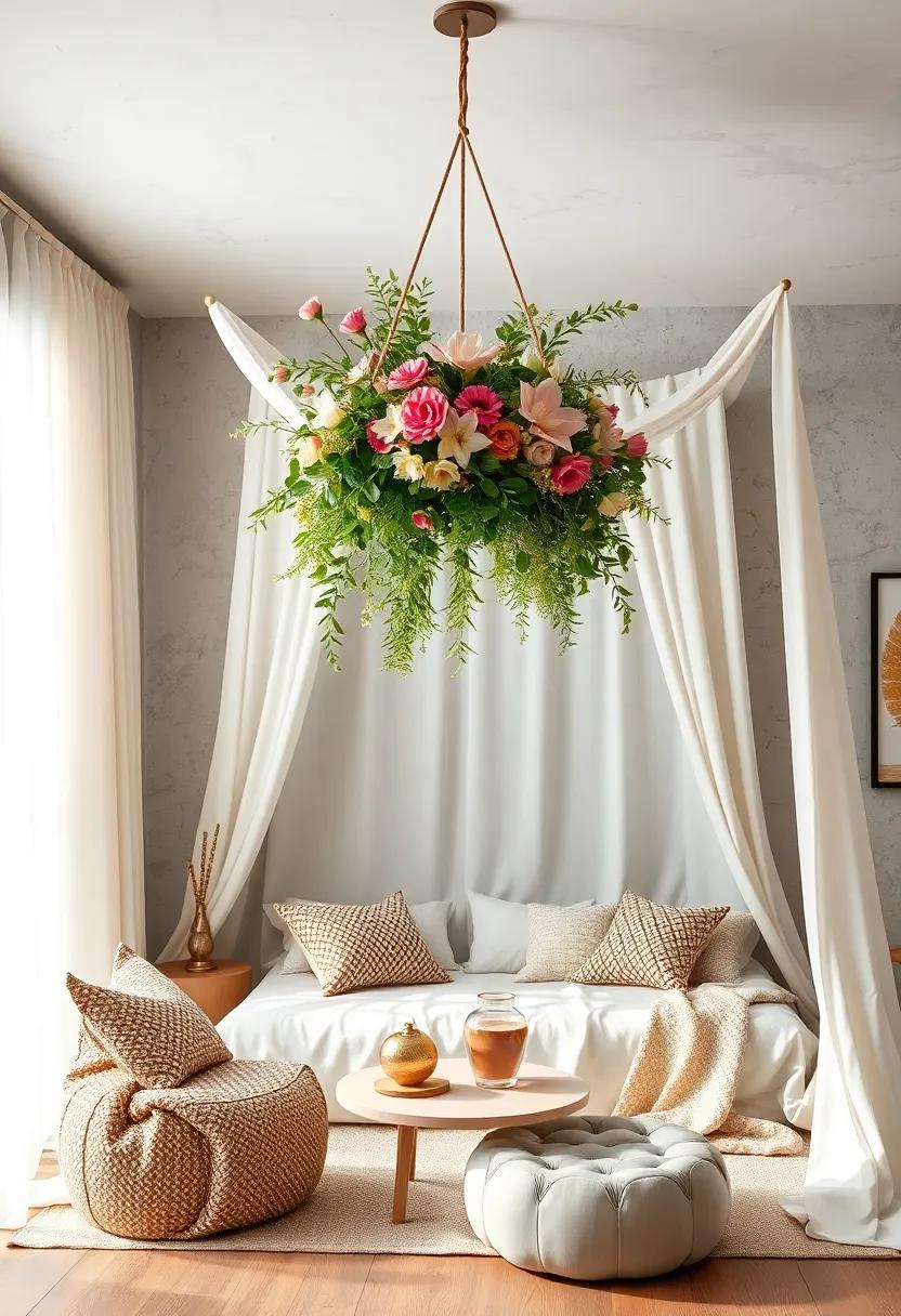 floral Canopy Hanger: Create‍ a floral centerpiece for ⁣the ⁤top of the canopy,bringing in more ‍natural elements that catch the eye