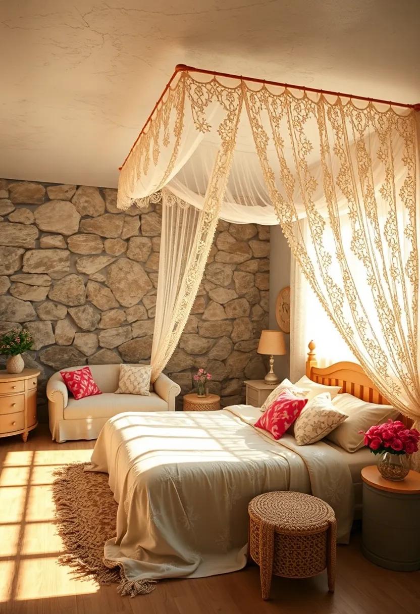 Vintage Lace: use delicate vintage lace for ⁢a touch of nostalgia and elegance, perfect for a dreamy, romantic retreat