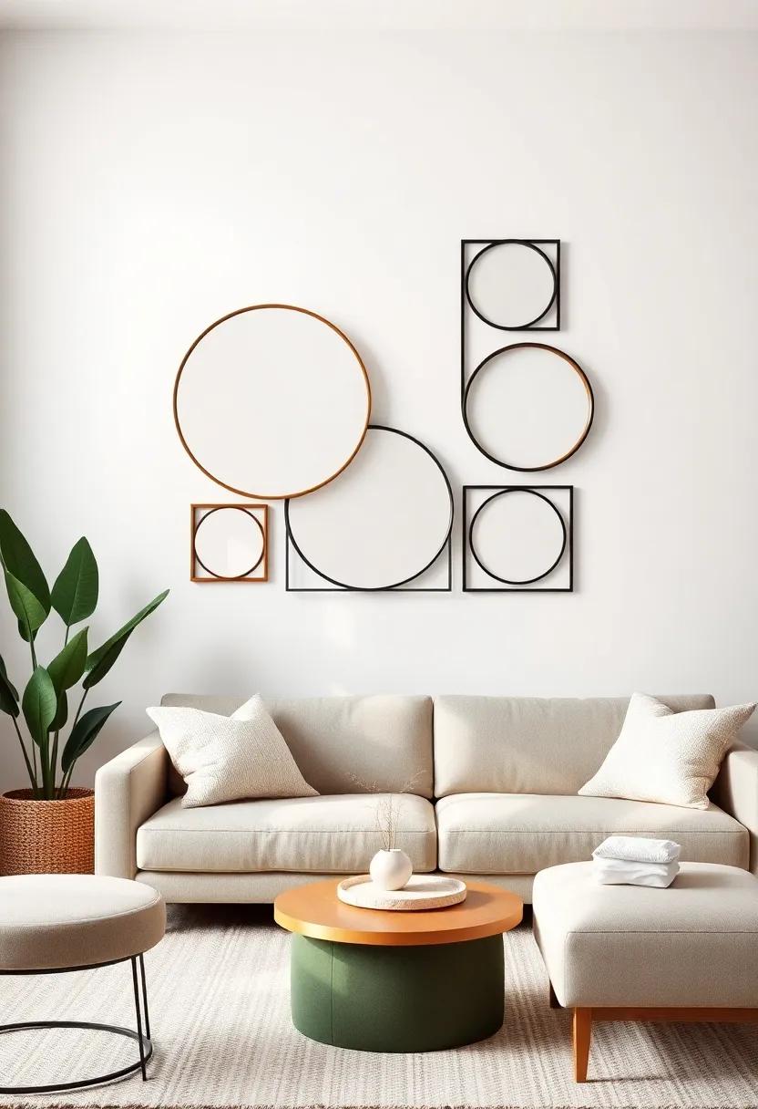 incorporating round Mirrors for Softness in Modern Design