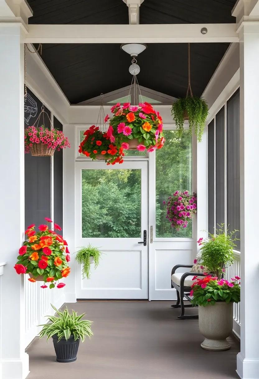 Bring Color and Life to Your Screened Porch with ⁣Vibrant Flowers