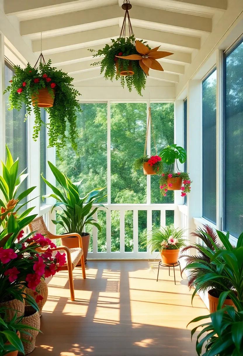 Elevate Your ⁣Space⁢ with Lush Greenery and Colorful Hanging Plants