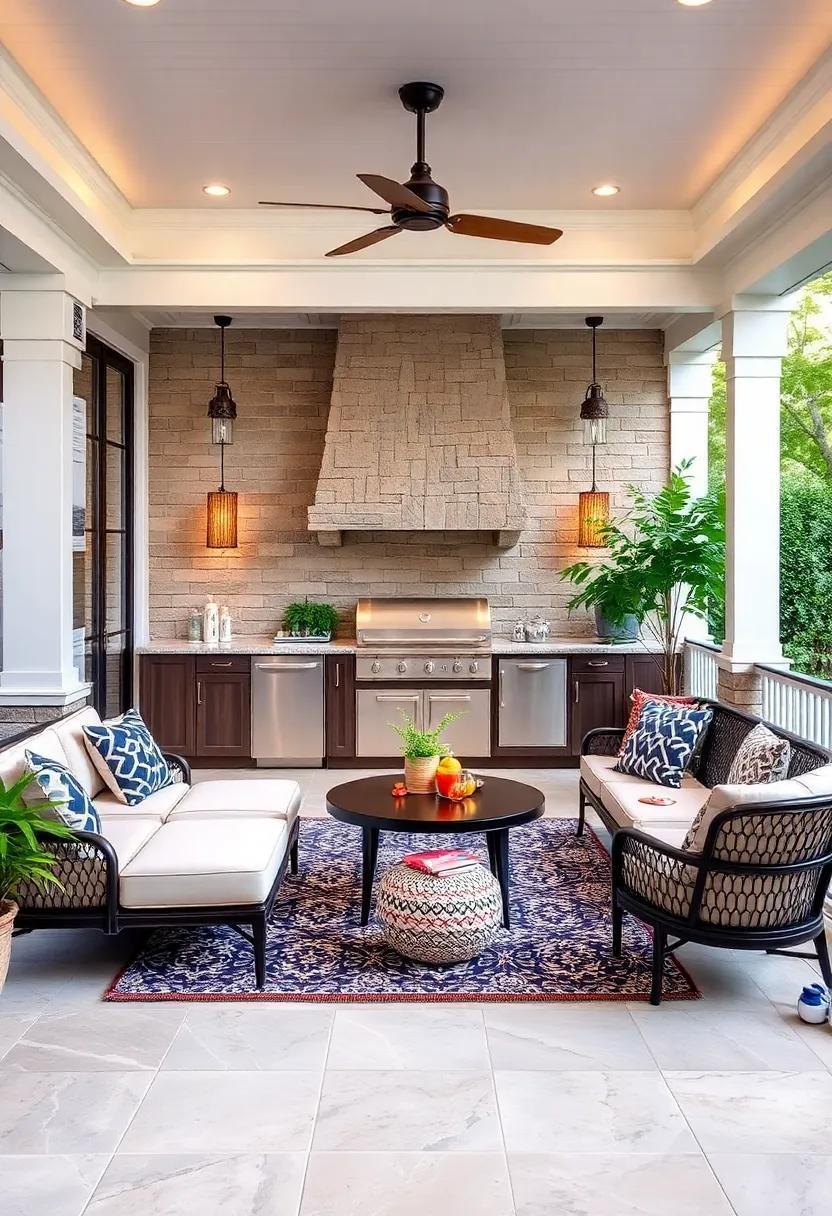 23 Stylish Screened Porch Outdoor Kitchens with Smart Storage Solutions