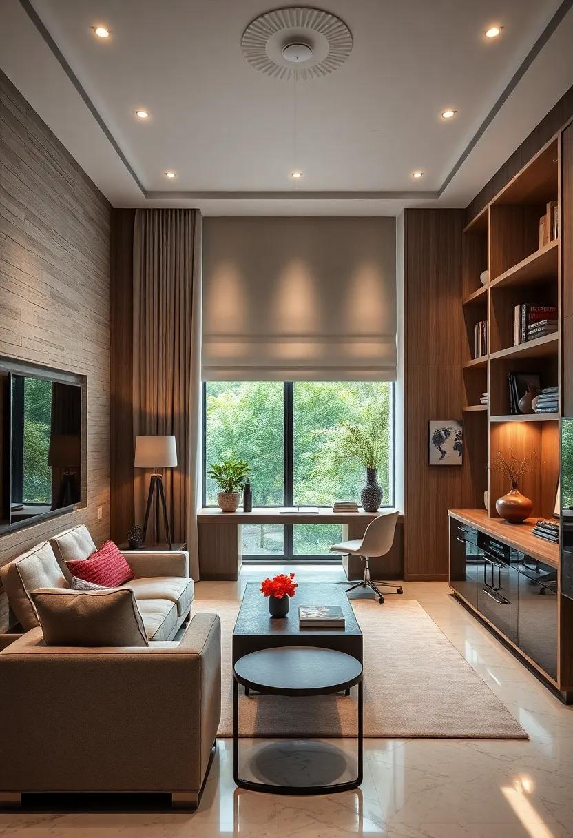 Elevate Your Workspace: Luxurious Home Office with Elegant Built-In Storage Solutions