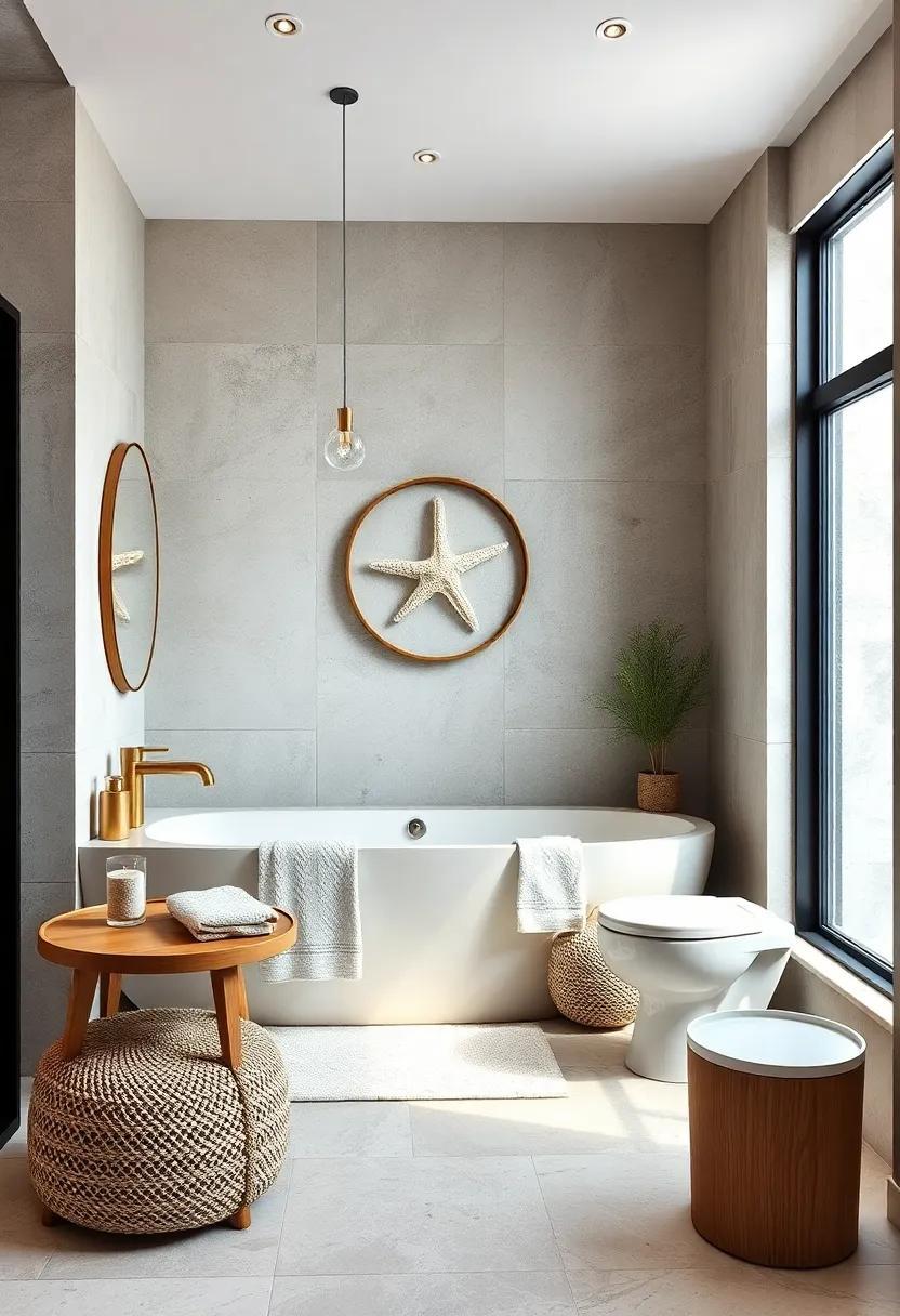 25 Refreshing Bathroom Wall Decor Ideas Inspired by Coastal Beach Elements
