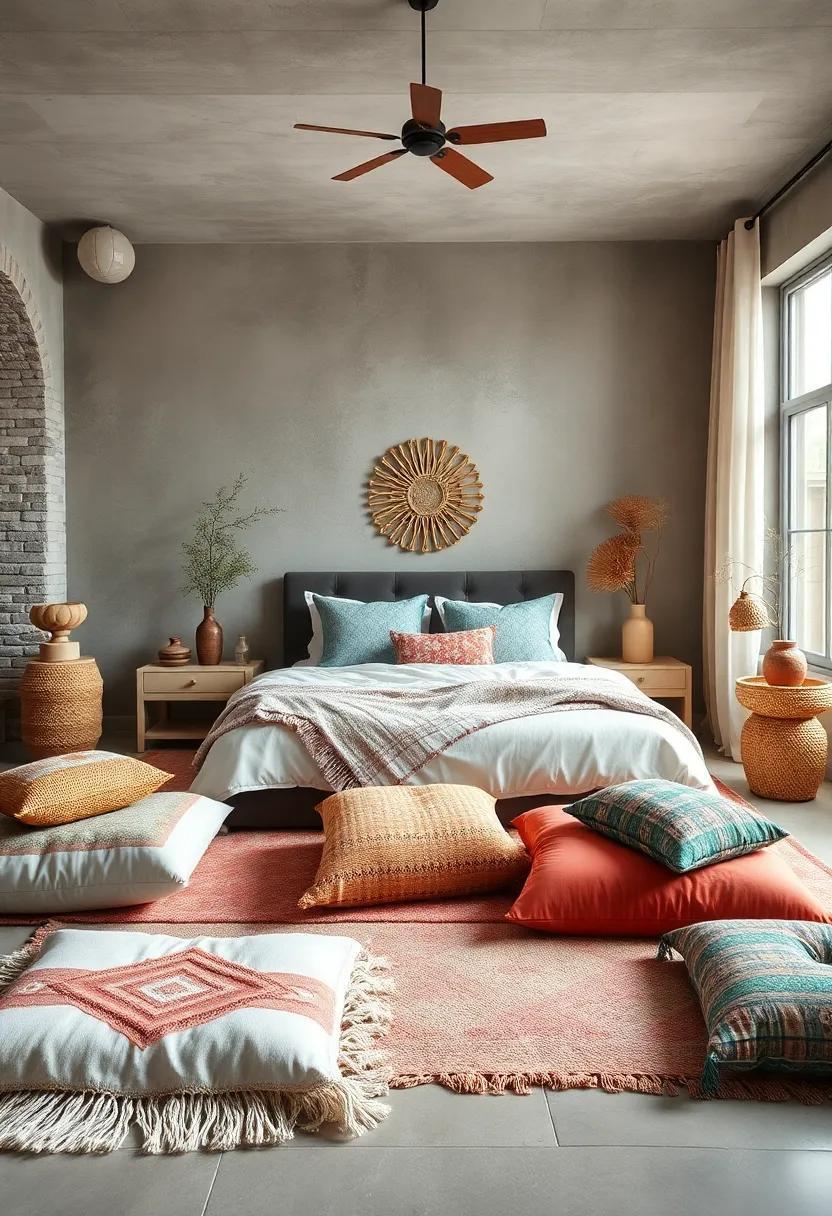 24 Cozy Ways to Create a Boho Bedroom Oasis with Floor Cushions