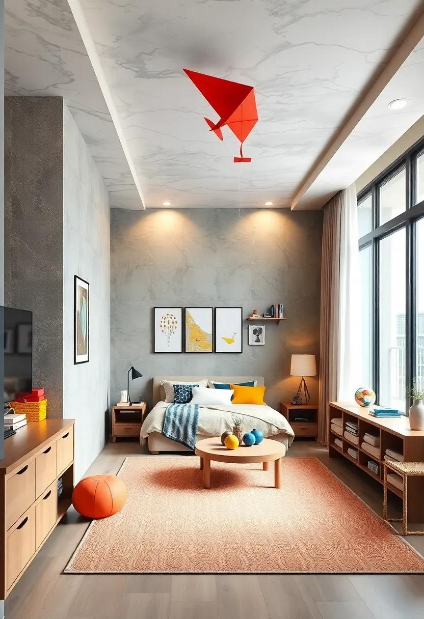 Hang‌ a Kite​ or Plane: For a whimsical touch, hang a colorful kite or airplane from the ceiling​ to inspire imagination