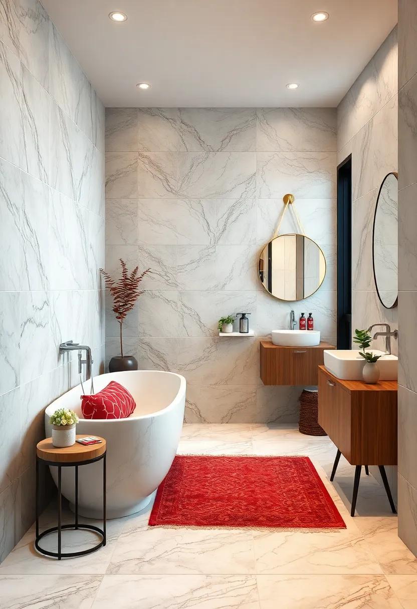 Harnessing the Elegance ⁤of⁤ Marble-Look Tiles for Luxurious Vibes