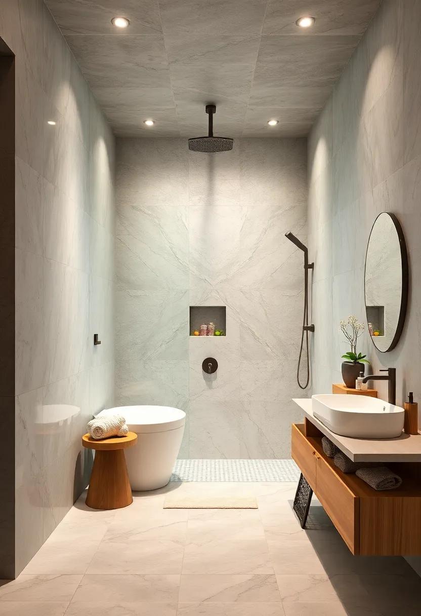 Creative Use of Light: highlighting Shower Features and Designs