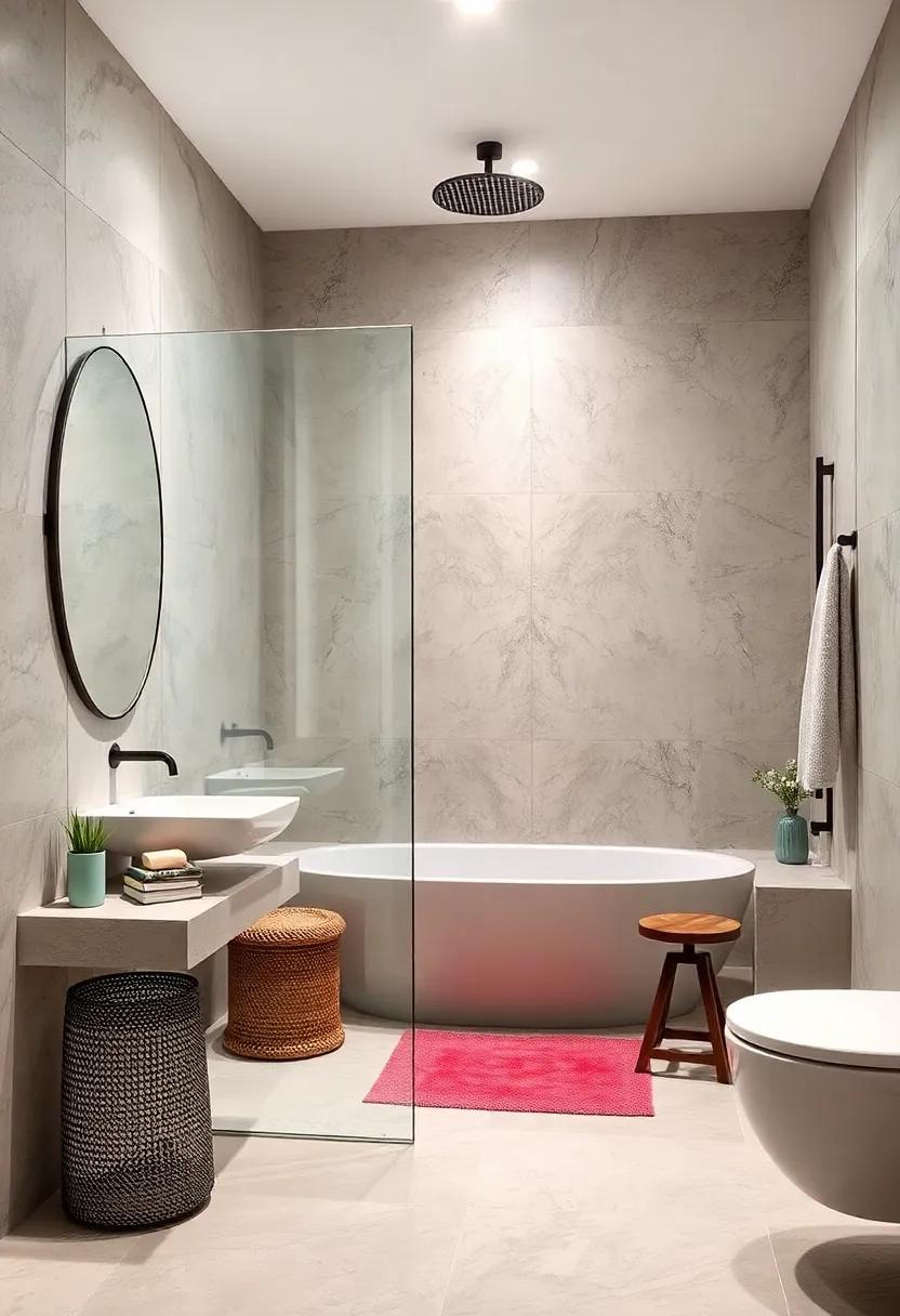 Mirrored finishes ​for a Modern and Chic Shower Look